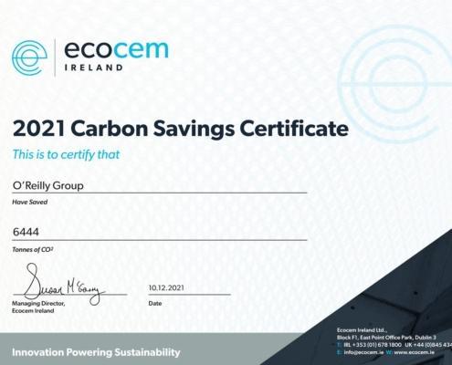 Ecocem Cert O'Reilly Oakstown