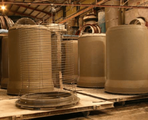 Concrete Pipes in production