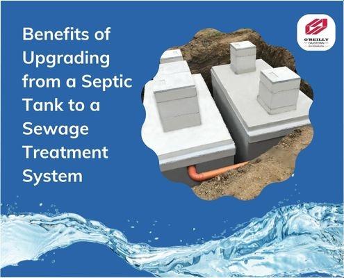 Upgrading from a Septic Tank to a Sewage Treatment System Graphic